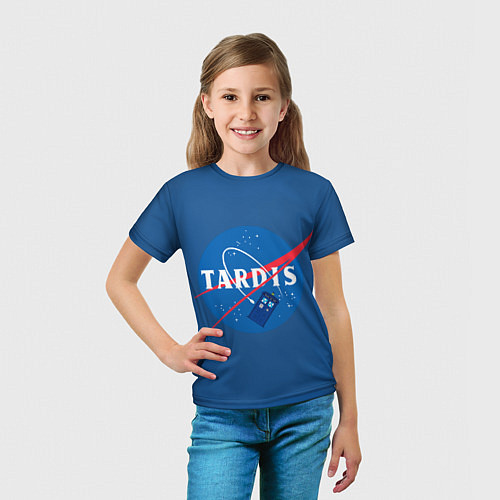 Детская футболка Тардис в космосе / 3D-принт – фото 5