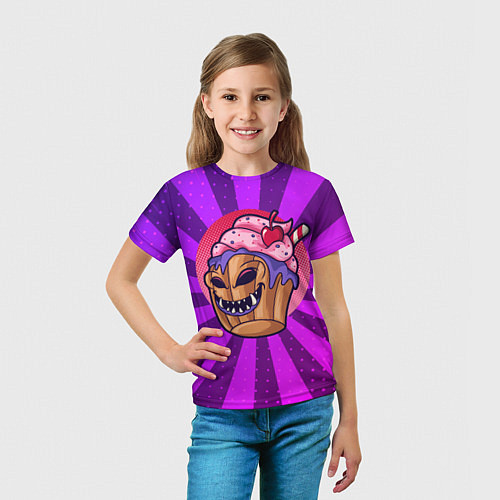 Детская футболка Зомби кекс / 3D-принт – фото 5