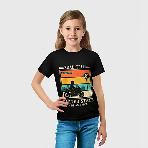 Детская футболка Дорожное приключение / 3D-принт – фото 5