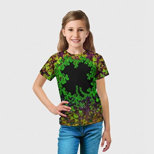 Детская футболка Четырехлистный Клевер / 3D-принт – фото 5