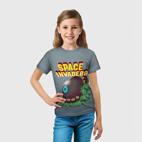 Детская футболка Boss Space Invaders Old game Z / 3D-принт – фото 5