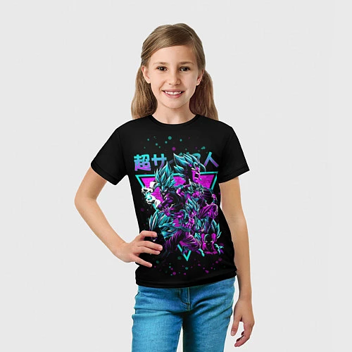 Детская футболка Супер Сайян, Драконий жемчуг / 3D-принт – фото 5