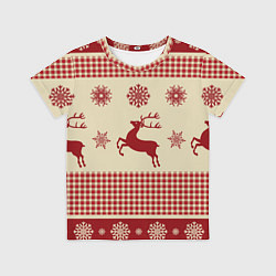 Футболка детская Олени, цвет: 3D-принт