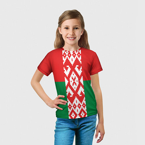 Детская футболка Белоруссия / 3D-принт – фото 5