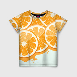 Футболка детская АПЕЛЬСИН ORANGE, цвет: 3D-принт