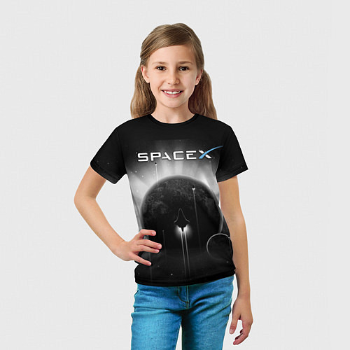 Детская футболка Space X / 3D-принт – фото 5