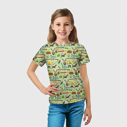 Детская футболка Охота / 3D-принт – фото 5