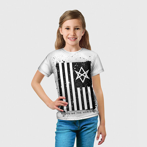 Детская футболка BMTH флаг / 3D-принт – фото 5
