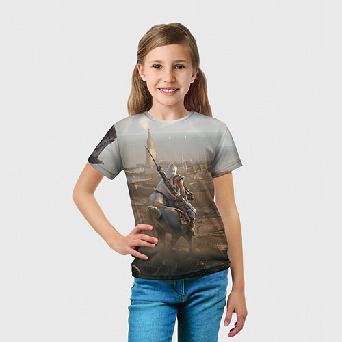 Детская футболка Байек на коне / 3D-принт – фото 5