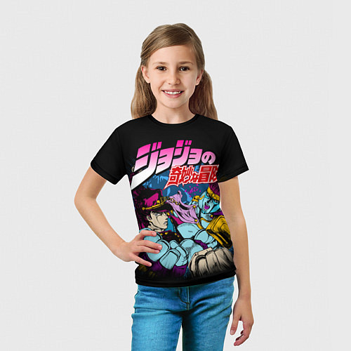 Детская футболка Джотаро Star Platinum, JoJos Bizarre Adventure / 3D-принт – фото 5