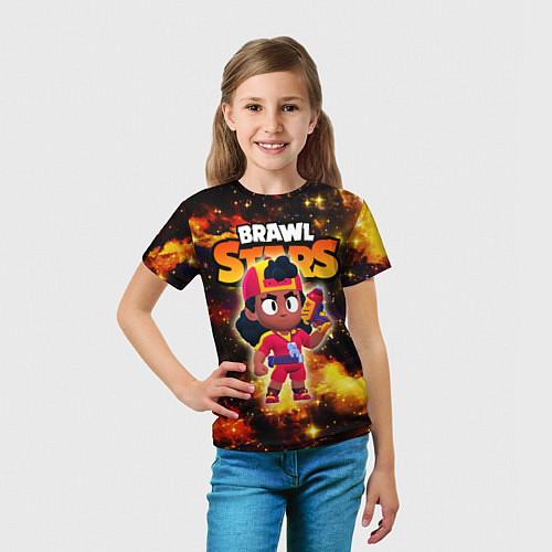 Детская футболка Мэг Meg, Brawl Stars / 3D-принт – фото 5