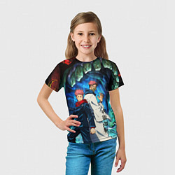 Футболка детская Магическая битва, Итадори и Сукуна, цвет: 3D-принт — фото 2