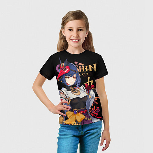 Детская футболка Сара Genshin Impact / 3D-принт – фото 5