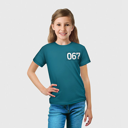 Детская футболка Игра в кальмара: 067 / 3D-принт – фото 5