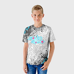 Футболка детская Игра в кальмара, цвет: 3D-принт — фото 2