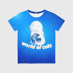 Футболка детская World of Cats, цвет: 3D-принт