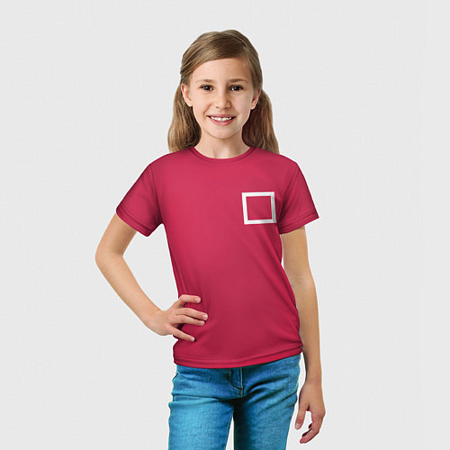 Детская футболка Квадрат / 3D-принт – фото 5