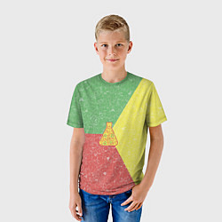 Футболка детская Колба на фоне АПВ 3 1 8, цвет: 3D-принт — фото 2