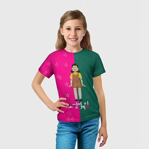 Детская футболка Игра в кальмара: Противостояние / 3D-принт – фото 5