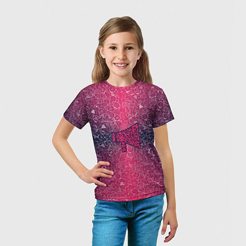 Детская футболка Мегафон на фоне АПВ 4 2 4 8 / 3D-принт – фото 5