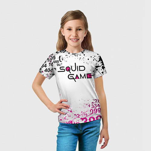 Детская футболка Игра в кальмара: Числа игроков / 3D-принт – фото 5