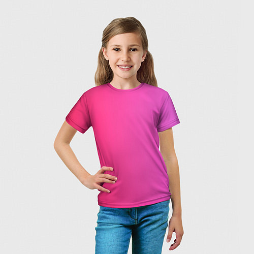 Детская футболка Красивый градиент / 3D-принт – фото 5