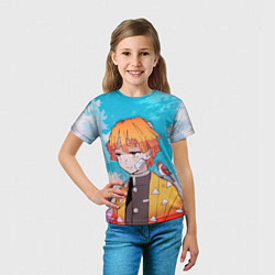 Футболка детская КЛИНОК РАССЕКАЮЩИЙ ДЕМОНОВ, ЗЕНИТЦУ, цвет: 3D-принт — фото 2