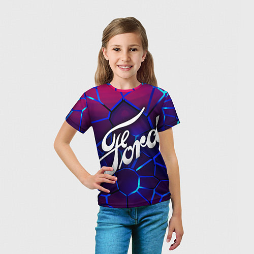 Детская футболка 3D плиты с подсветкой FORD / 3D-принт – фото 5