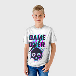 Футболка детская Game OVER - NEON 3D, цвет: 3D-принт — фото 2