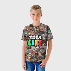 Футболка детская Toca Life, цвет: 3D-принт — фото 2