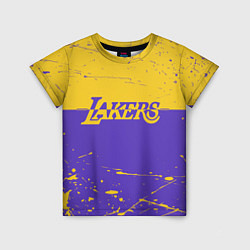 Футболка детская Kobe Bryant - Los Angeles Lakers - NBA, цвет: 3D-принт