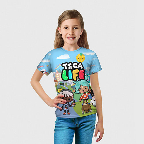 Детская футболка Toca Life / 3D-принт – фото 5