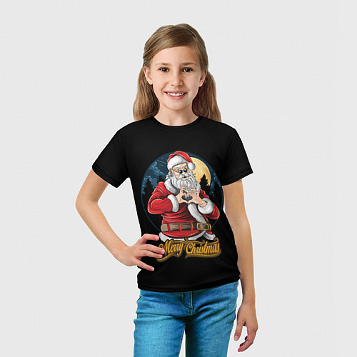 Детская футболка Дед Мороз с Любовью / 3D-принт – фото 5
