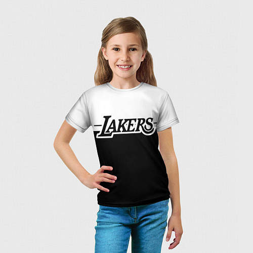 Детская футболка Kobe Bryant - Los Angeles Lakers / 3D-принт – фото 5