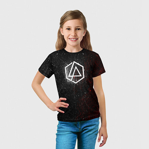 Детская футболка Linkin Park Logo Линкин Парк / 3D-принт – фото 5