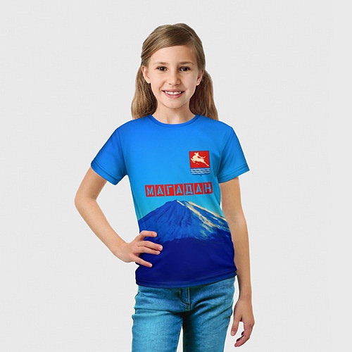 Детская футболка Магадан герб / 3D-принт – фото 5