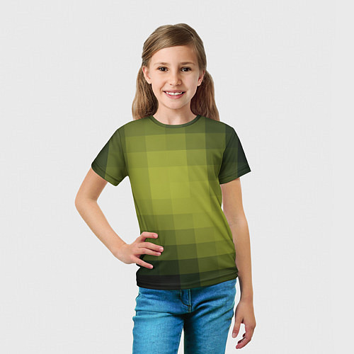 Детская футболка Милитари мозаика / 3D-принт – фото 5