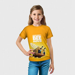 Футболка детская BEE MOVIE Minecraft, цвет: 3D-принт — фото 2