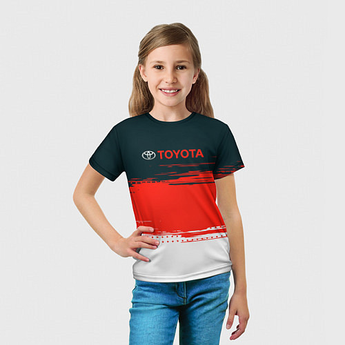Детская футболка Toyota Texture / 3D-принт – фото 5
