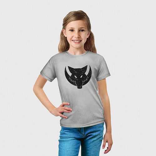 Детская футболка Лунные волки цвет легиона / 3D-принт – фото 5
