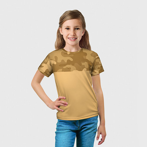 Детская футболка Песочный / 3D-принт – фото 5