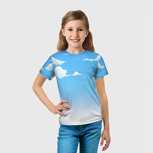 Детская футболка Летнее небо / 3D-принт – фото 5