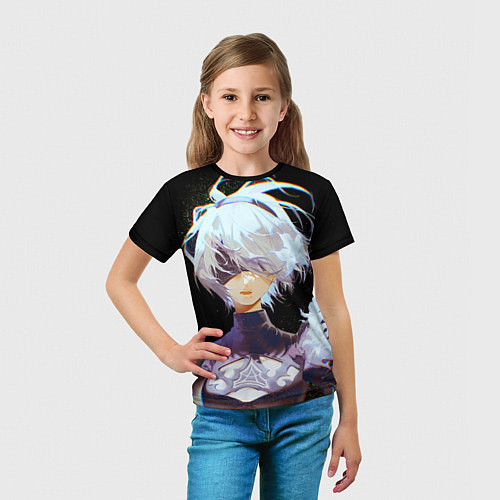 Детская футболка Венецианская девушка Nier automata 2b / 3D-принт – фото 5