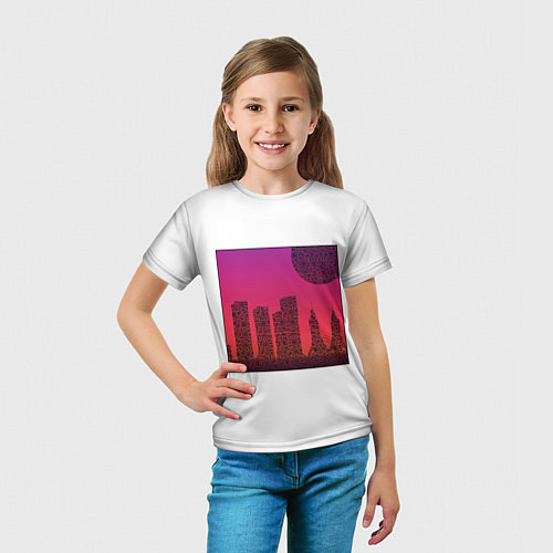 Детская футболка QR-Town / 3D-принт – фото 5