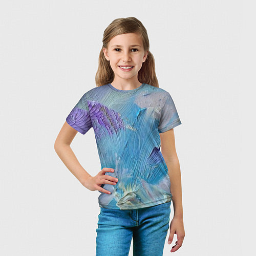Детская футболка Оставленная краска / 3D-принт – фото 5