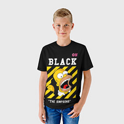 Футболка детская Симпсоны х ON BLACK, цвет: 3D-принт — фото 2
