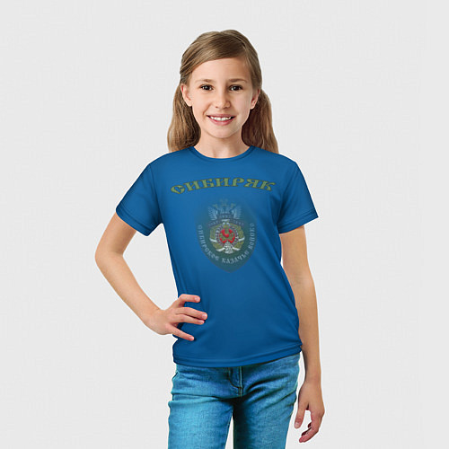 Детская футболка Знамя Ермака с шевроном СибКВ и гербом РФ / 3D-принт – фото 5