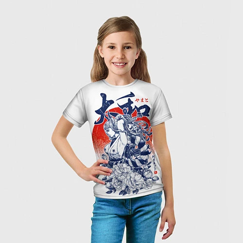Детская футболка Ямато девушка самурай Ван Пис / 3D-принт – фото 5