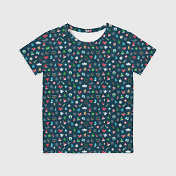 Футболка детская Christmas Background, цвет: 3D-принт