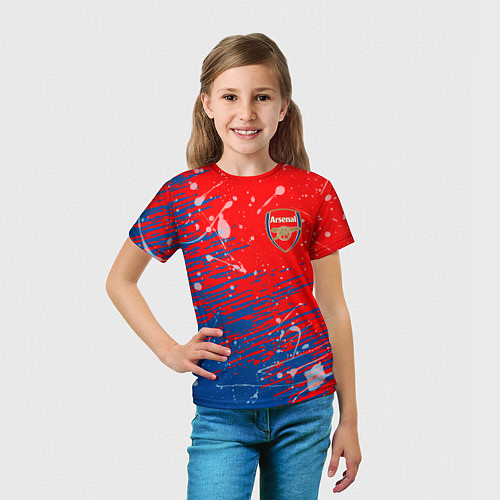Детская футболка Arsenal: Фирменные цвета / 3D-принт – фото 5